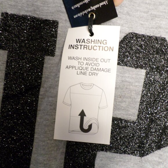 One Color Nation Drippin King Grey TShirt W/Black Glitter Lettering Sz XL NWT - Picture 8 of 13